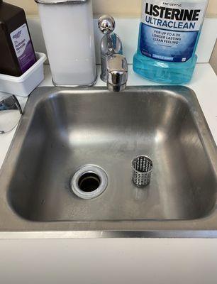 Picture of the sink in the office.