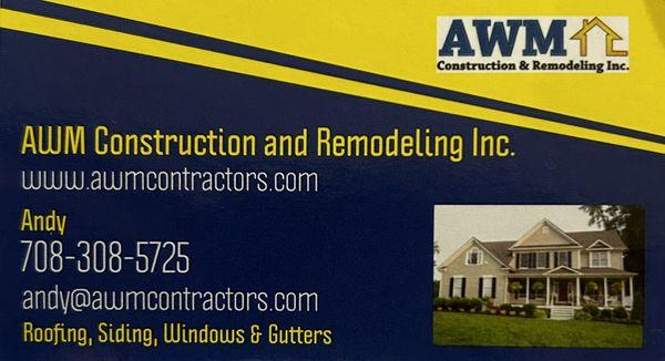 Hello, my name is Andy. I am a local contractor specializing in roofing, siding, windows, gutters, and home remodel.