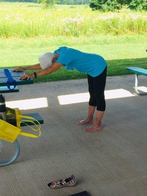 JoAnnVan Thournout, 88 year-old Greenleaf yogini extraordinaire