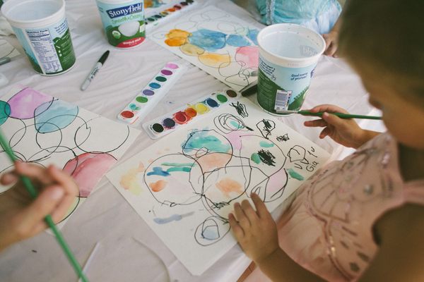 watercolor birthday party