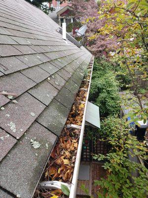 Before a gutter cleaning 508-816-5716