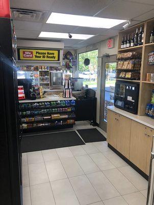 Inside view of our store facing the cashier