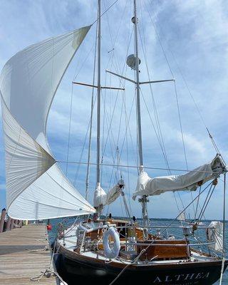 Classic Yacht Althea Mizzen Staysail