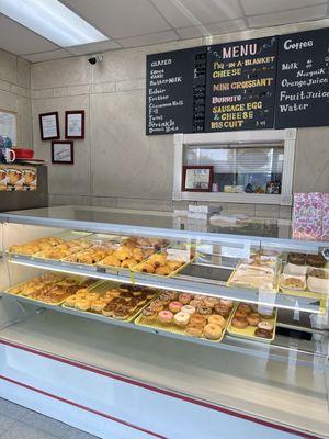 They were almost closed, this was the remainder of donuts. A pretty great selection if I had to say so myself!