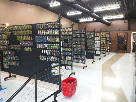 Insane number of high-end baits, tons of specialty bass baits