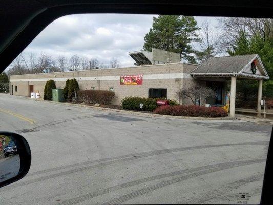 Side view of car wash