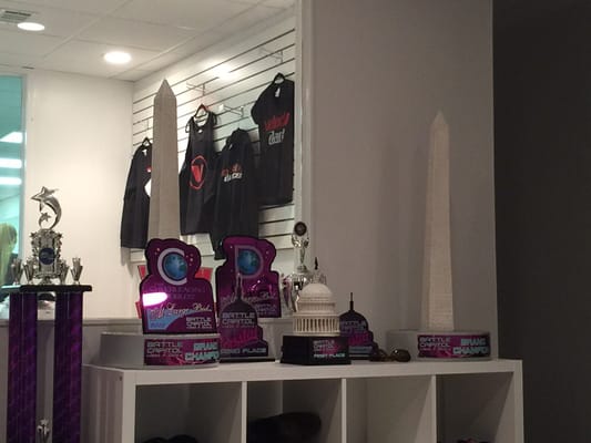 Open less than one year. Look at these trophies! #GoVelocity !