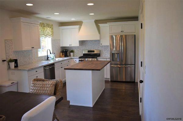 Custom cabinetry around refrigerator