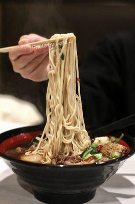 Spare Ribs Noodle Soup (House Special) 排骨面汤 + Soy Braised Egg ($14.95)