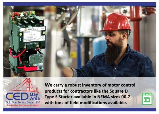 If you need motor control products - CED Bay Area has you covered.