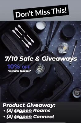 Don't miss the 7/10 sale