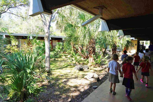 The inside patio in South Miami campus