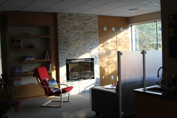 Enjoy some time in our lounge before or after class.