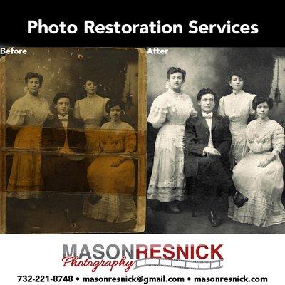 Save your old, cracked, yellowed family memories! I offer full digitization and restoration of damaged photos.