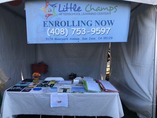 Reaching out to the community during Diwali fair at Cupertino Memorial Park