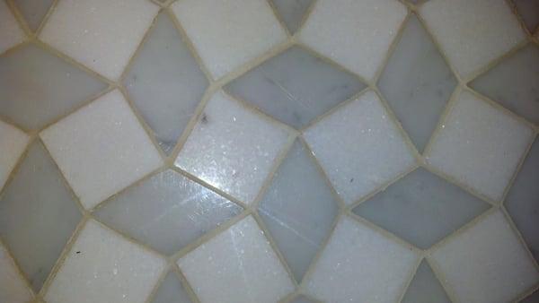 Mosaic Marble polish and tile cleaning (before