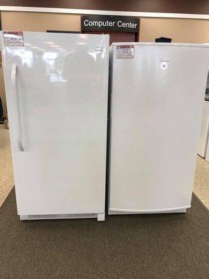 Freezers? We got them in both chest and upright styles.