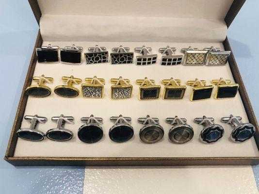 Beautiful gentlemen's cufflinks at The Old Fashioned Mom Store.