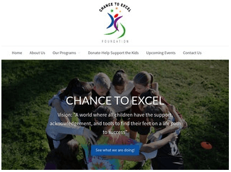 Chance to Excel a Non Profit for kids, website by askmepc-webdesign