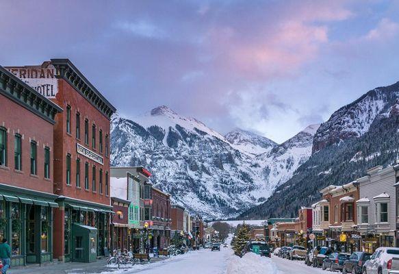 Downtown Telluride.  Voted best ski resort by Conde Nast.  Contact Desiree @ Worldwide Vacation Planners for some fabulous ski deals