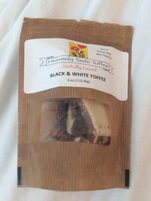 Black and white toffee- absolutely amazing. .