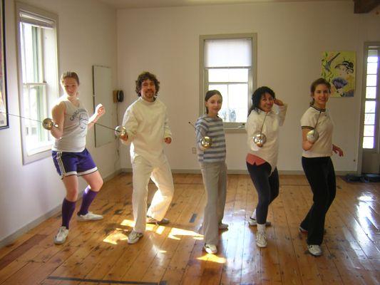 Adult fencing classes, group and private.