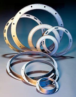 Flat rings & angle rings - Auger flighting, helicoid flighting, screw conveyors, rings & flanges.