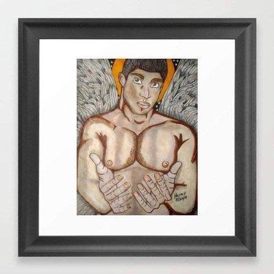 "The forgiveness of Angels " framed 16 x 16 print