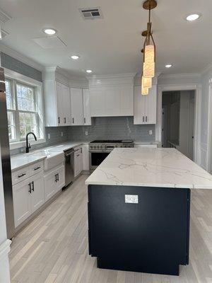 White shaker cabinets!