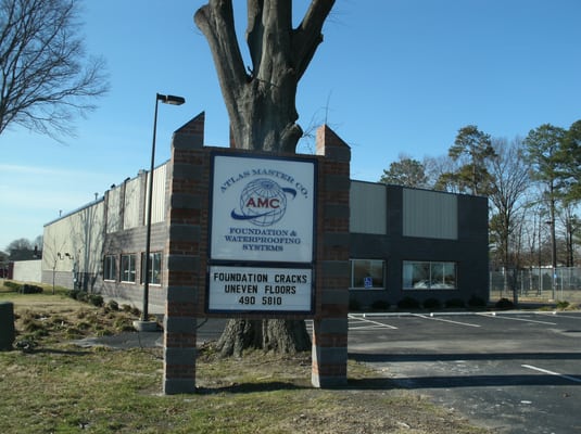 Front of our building and large warehouse