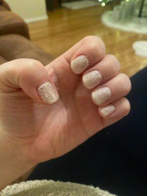 Sparkly manicure