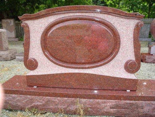 India Red granite double monument