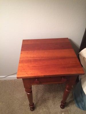 2nd cherry end table refinished.