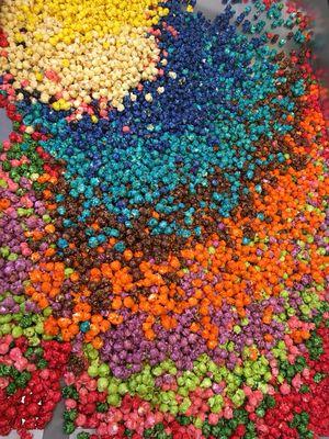 Confetti popcorn...every color is a different flavor!