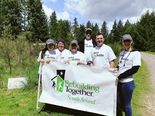 Volunteering for Rebuilding Together South Sound's "Rebuilding Day"