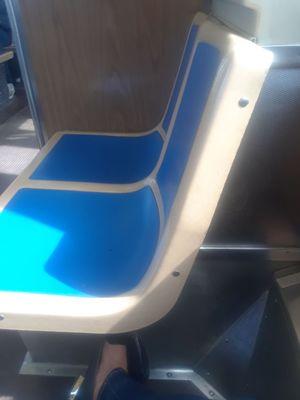 Vintage seats on the CTA.