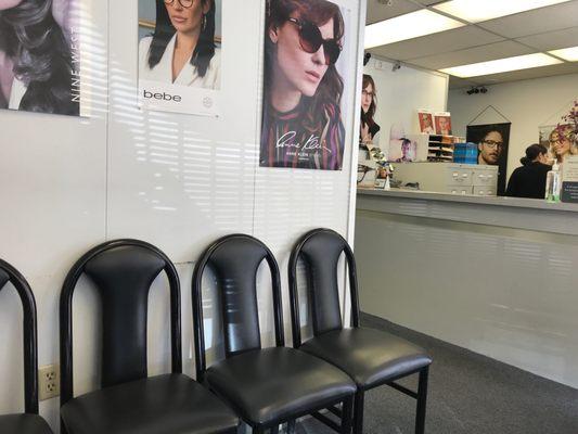 Waiting area and front counter