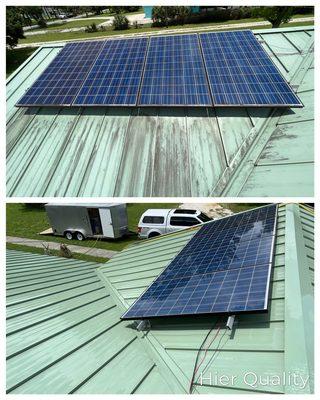 Dirty roof or solar panels? No worries. Roof cleaning and solar panel cleaning services are two of our many specialties...