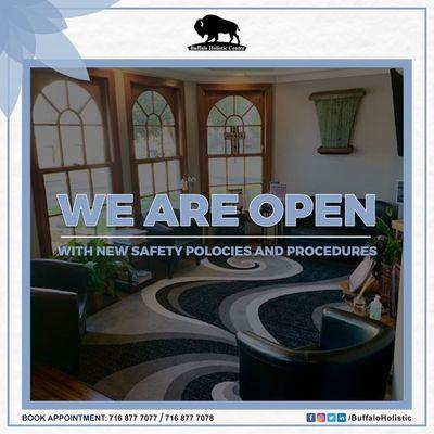 We are open with Highest Safety Standards and Massage Therapies