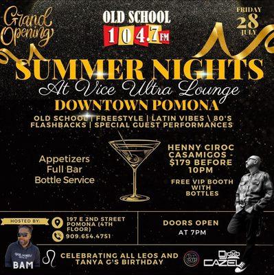 Grand Opening of Old School Fridays