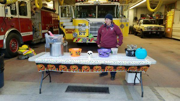 Halloween 2017 at the station.