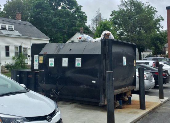 Property manager says this about their overflowing garbage: "Keep trash in your apartment or bring [your garbage] to the local dump."