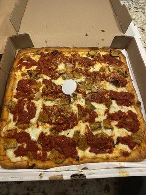 Medium sicilian with eggplant