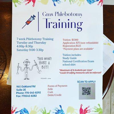 GoMedical Phlebotomy Training and Laboratory Services