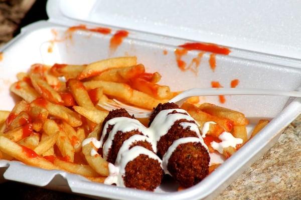 Falafel and french fries