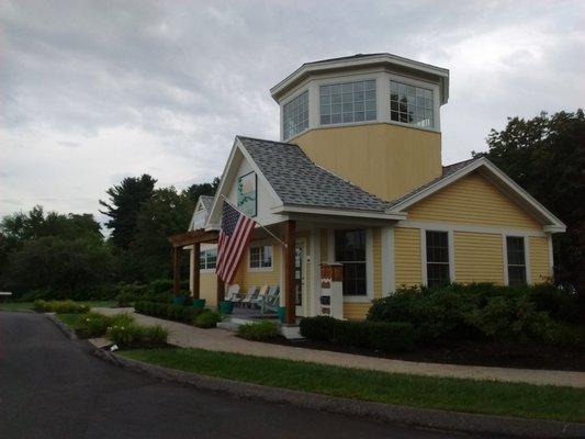 Club house near entrance.