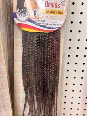 Products for crochet braids (this is merely a sample)