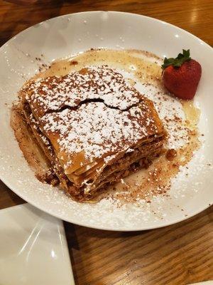 BAKLAVA- order it as a desert! It's amazing!!!