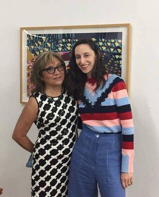 With an art curator and client, DTLA Joan Los Angles Gallery