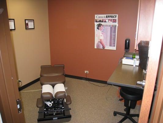 Patient Room at Winfield Woods Chiropractic